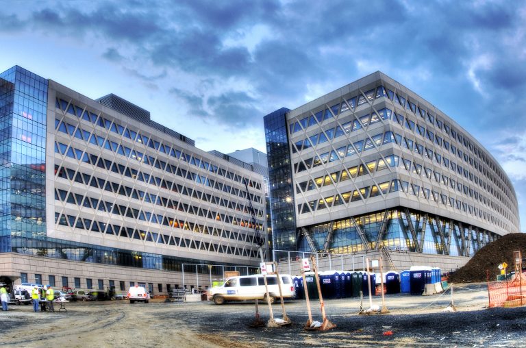 Exterior of the new National Geospatial-Intelligence Agency campus