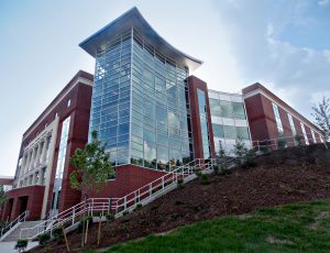 Exterior of Center for Science and Health Professions Building at Virginia Western Community College