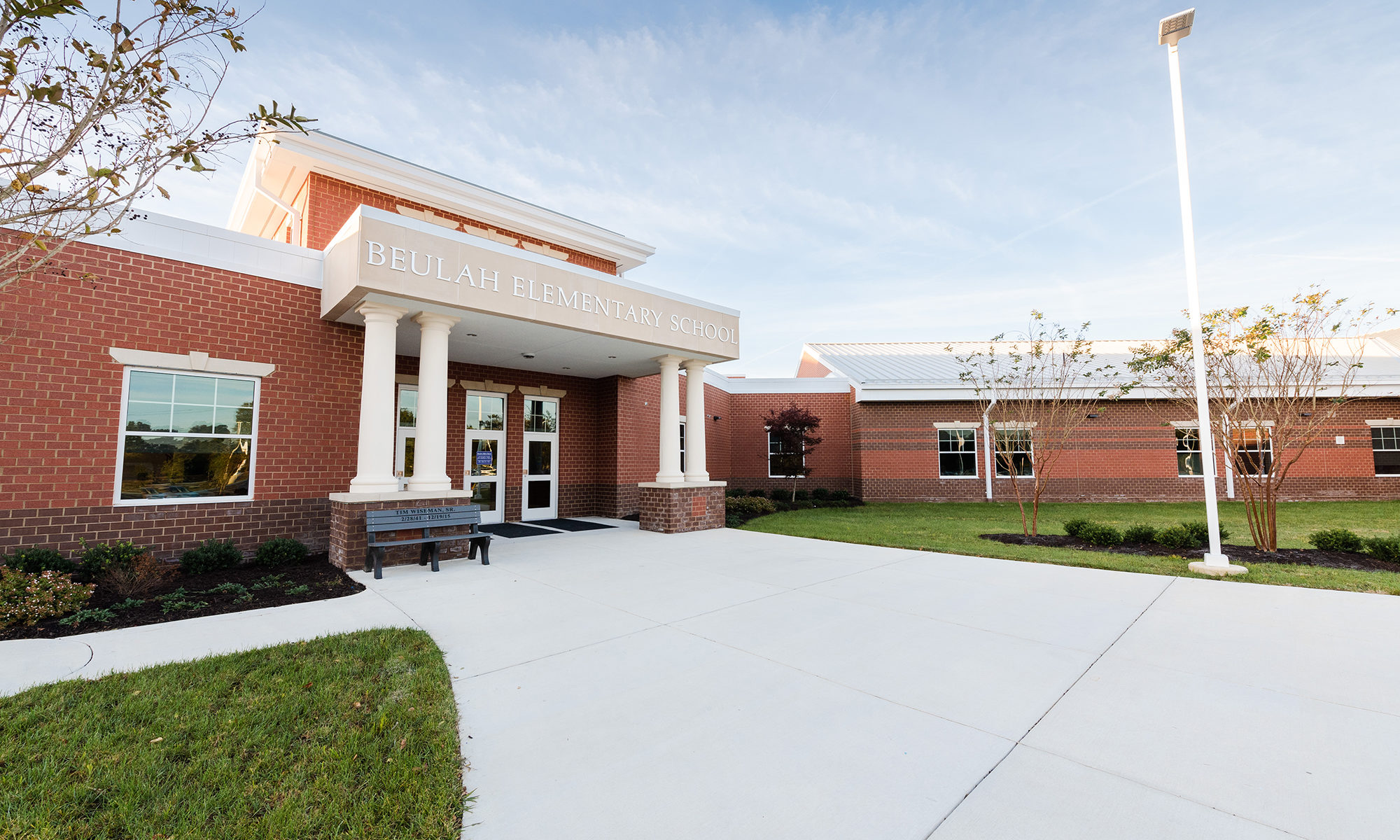 Exterior of Beulah Elementary School