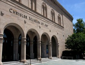 Front of Chrysler Museum of Art