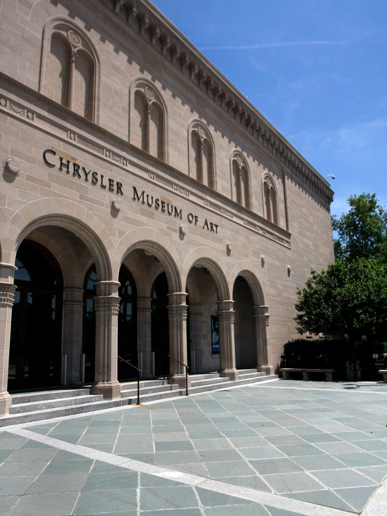 Front of Chrysler Museum of Art