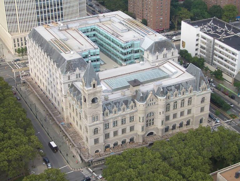 Aerial view of Conrad B. Duberstein U.S. Bankruptcy Courthouse