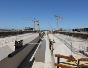 Downtown Midtown Tunnel construction