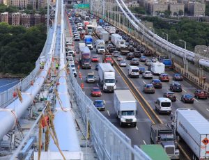 Traffic on the George Washington Bridge