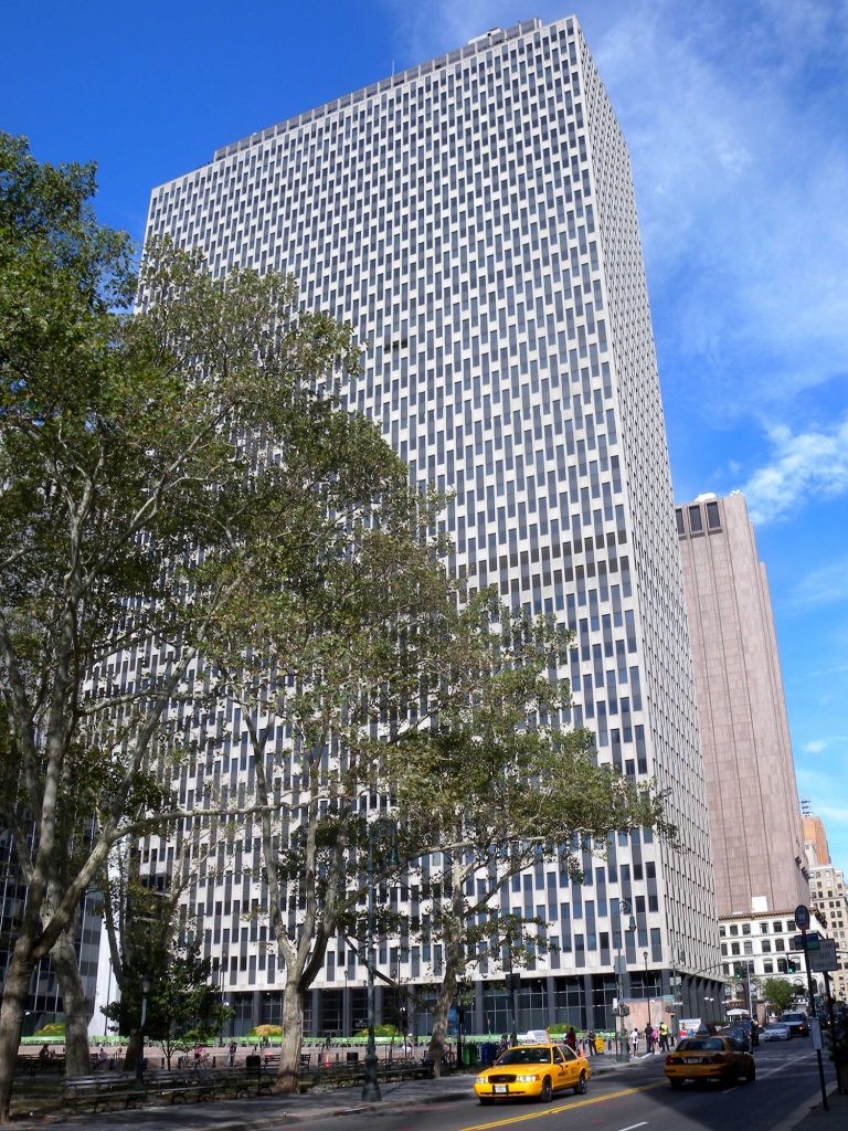 Exterior of Jacob K. Javits Federal Building