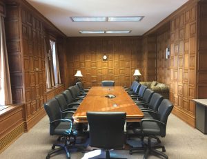 Conference room inside Jefferson Standard Building