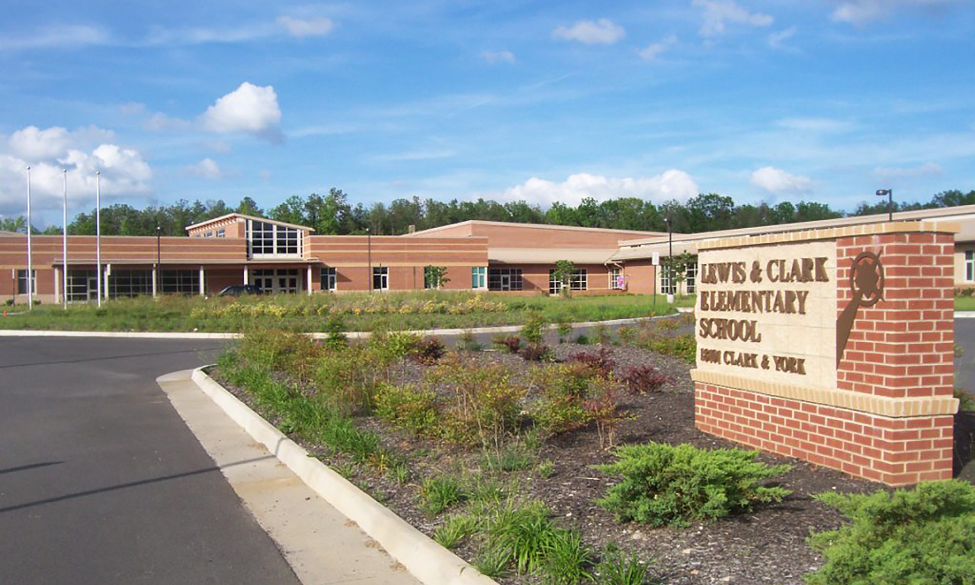 Exterior of Lewis & Clark Elementary School