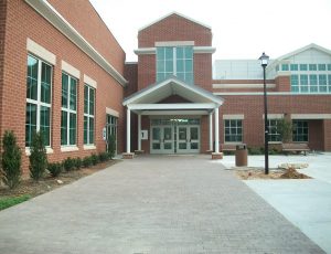 Front of school building