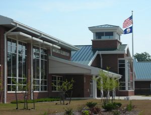 Side view of Matoaka Elementary School