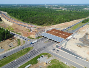 Aerial view of Route 7/659 interchange in Loudoun County