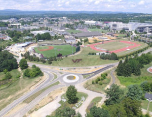 Aerial view of Southgate interchange