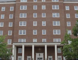 Exterior of UVA’s Multi-story Building