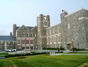 Exterior of Skelton Conference Center at Virginia Tech