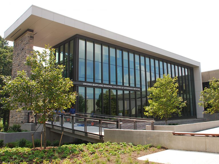 Exterior of Virginia-Maryland College of Veterinary Medicine