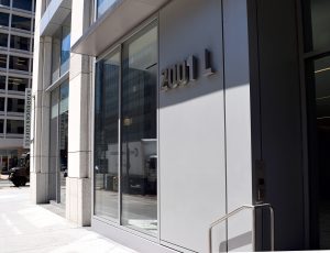 2001 L sign in front of 2001 L Street NW building