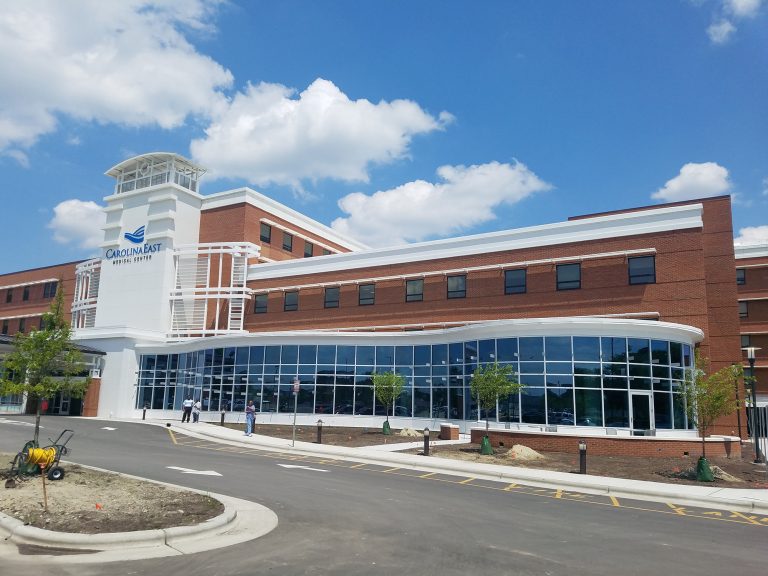 Exterior of Carolina East Medical Center