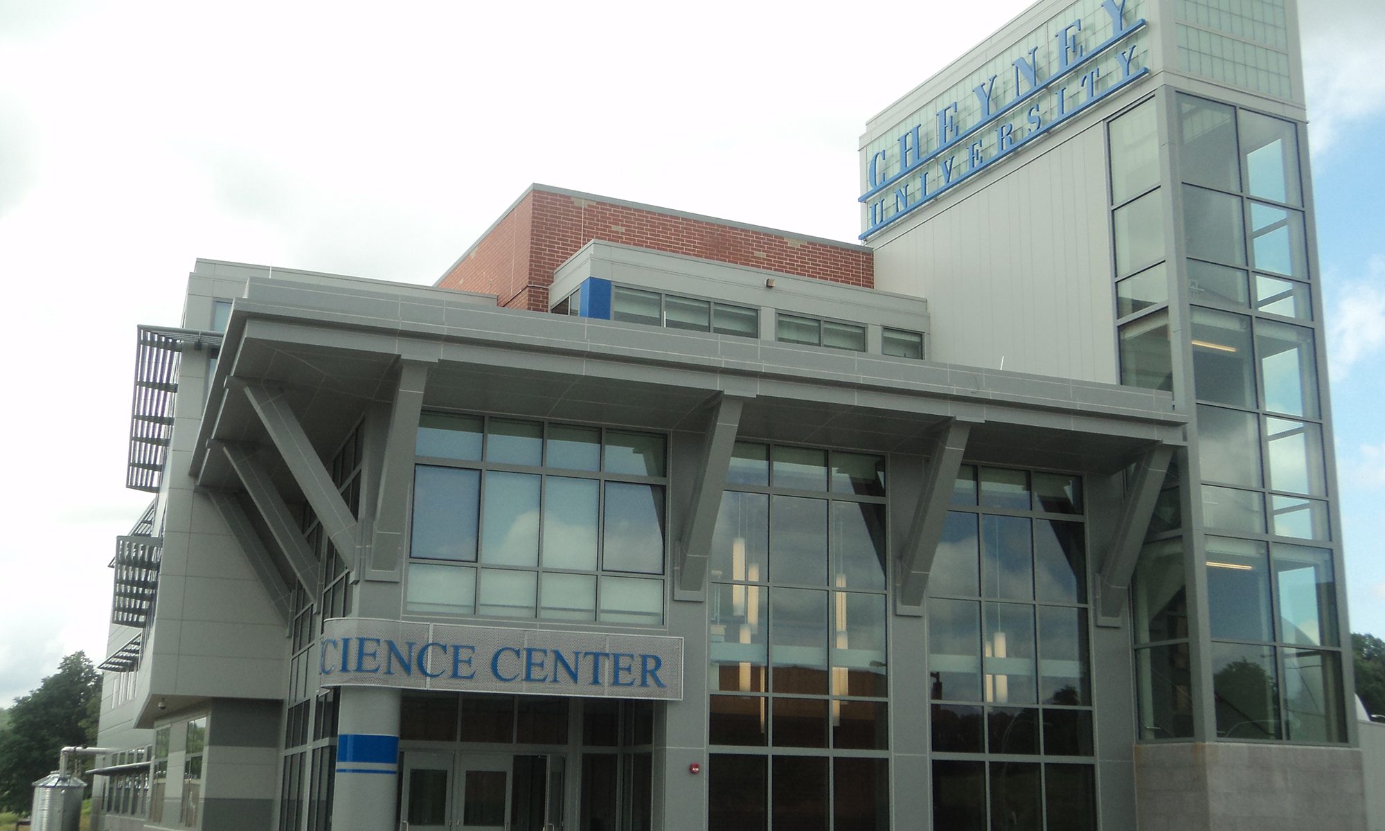 Exterior of Cheyney Carver Science Building