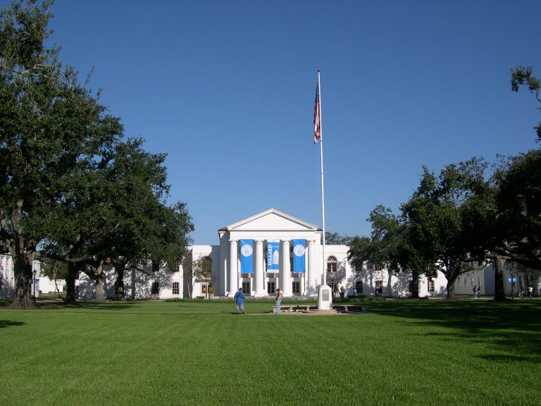 Exterior of the Dillard University campus