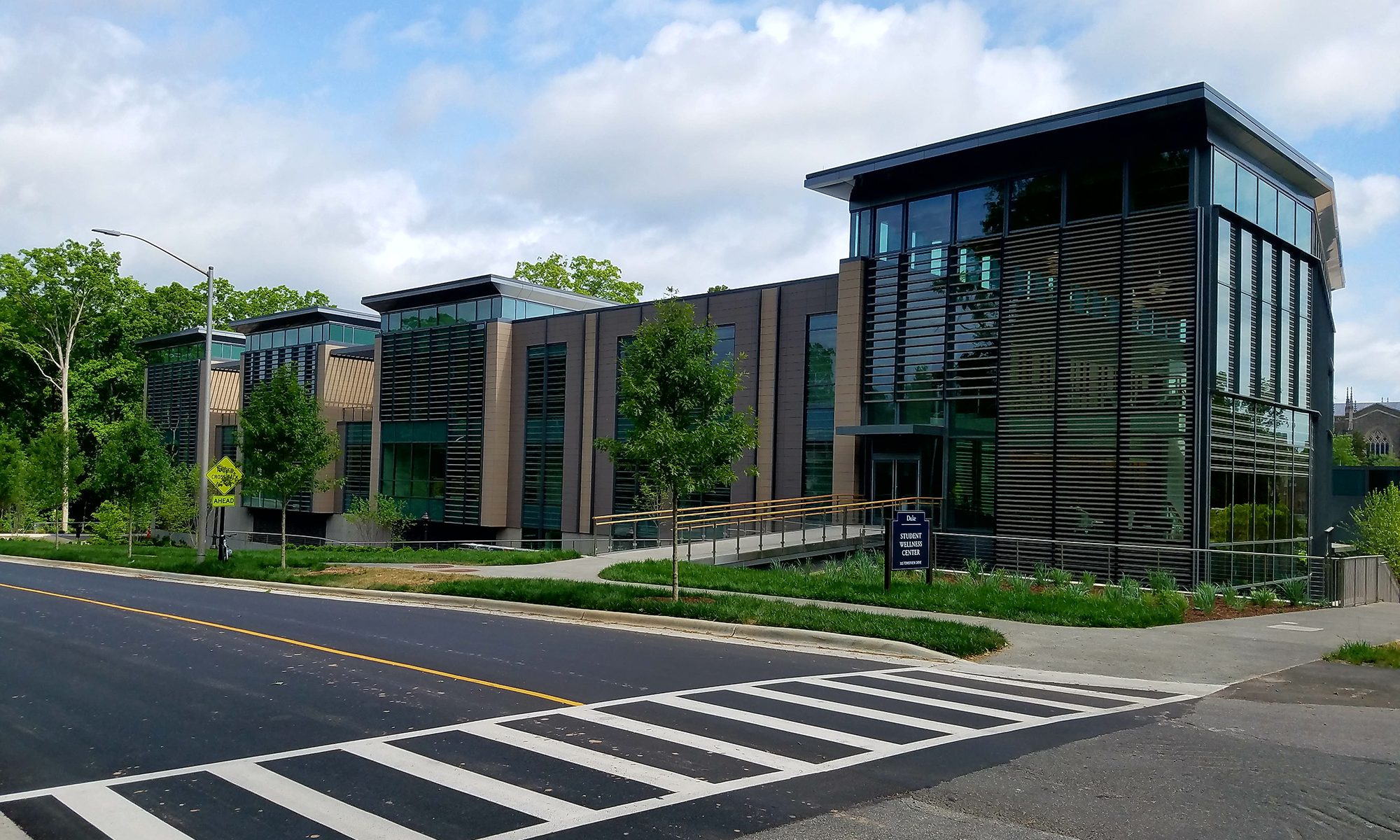 Exterior of Duke Student Wellness Center