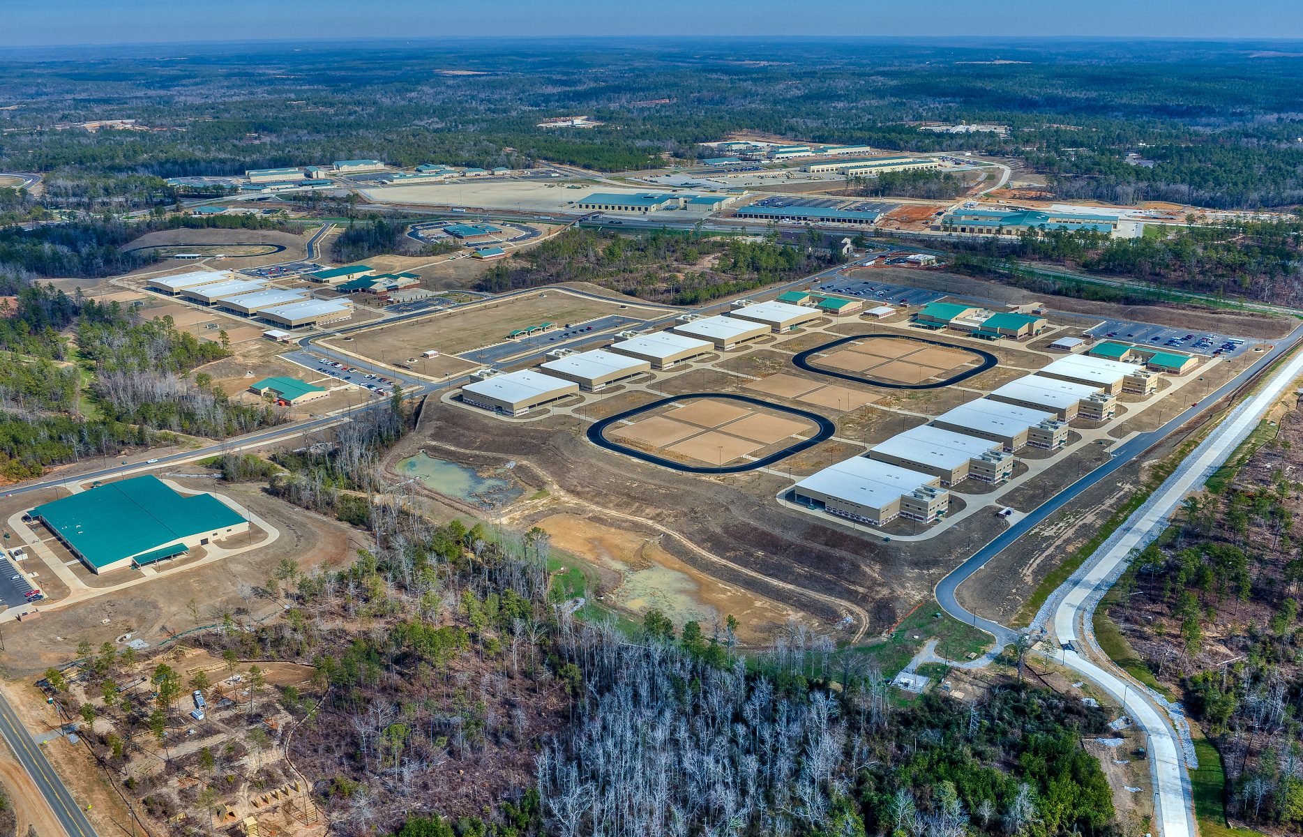 Aerial view of Fort Benning IDIQ