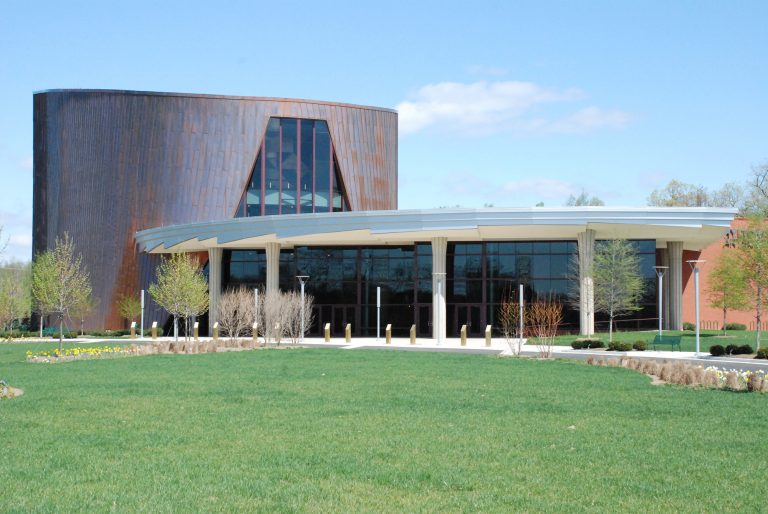 Exterior of George Mason University's Hylton Performing Arts Center