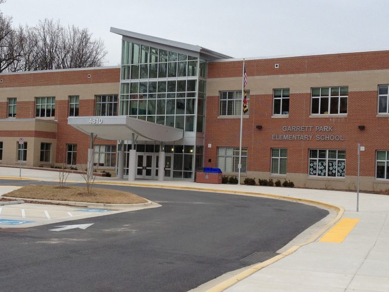 Exterior of Garrett Park Elementary School