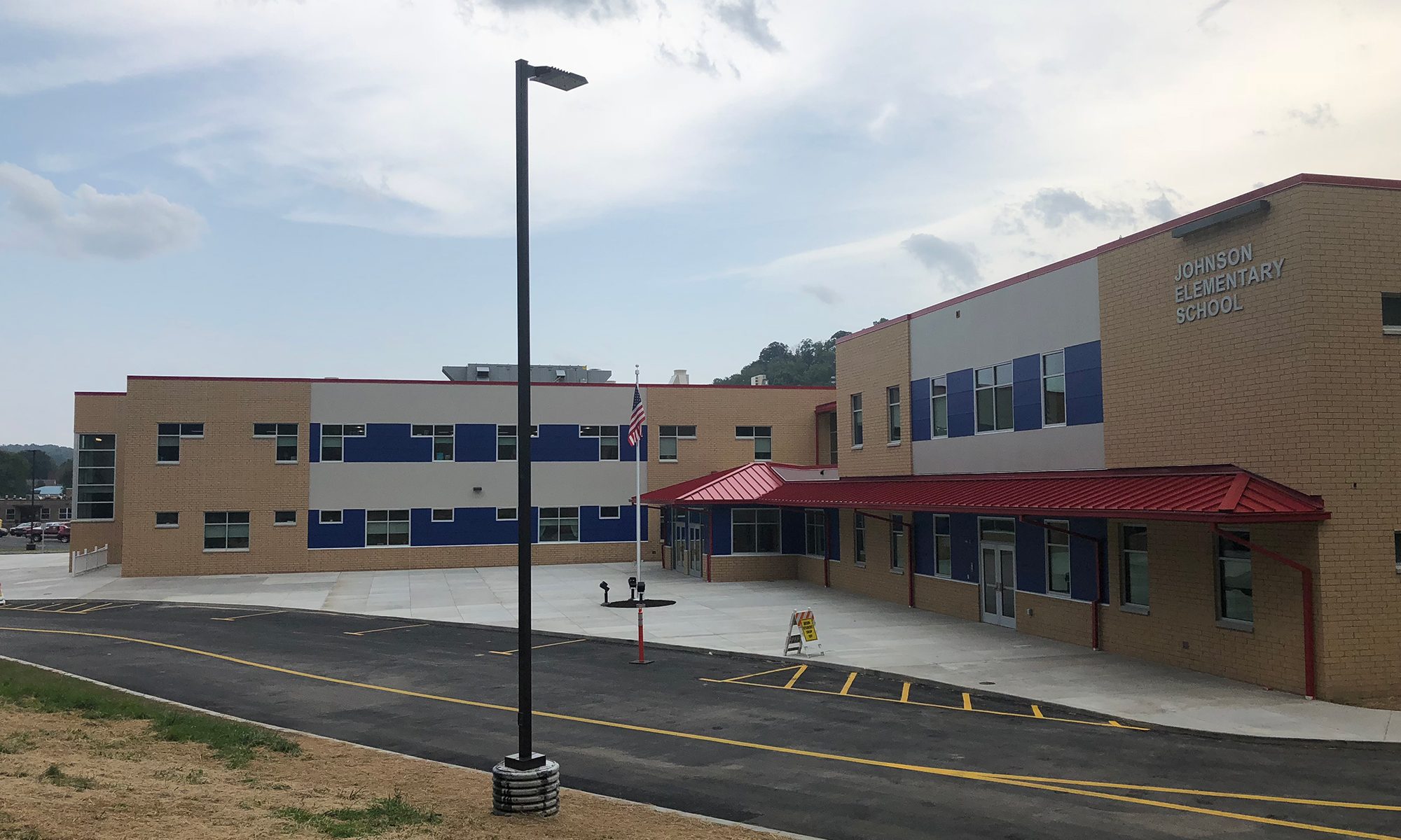 Exterior of Johnson Elementary School