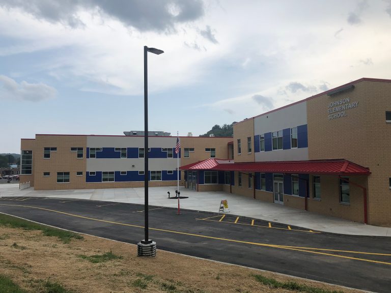 Exterior of Johnson Elementary School