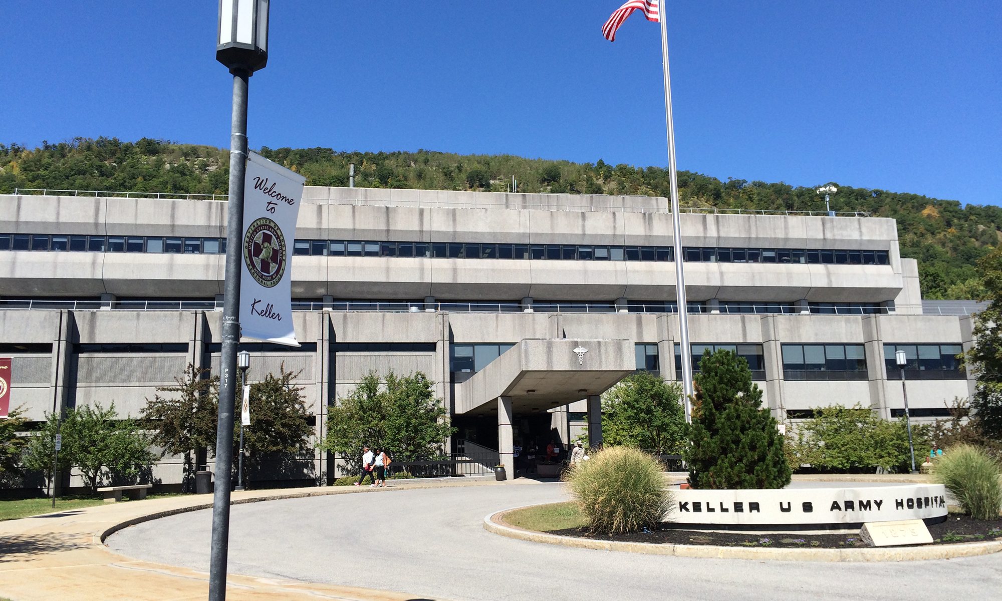 Exterior of Keller Army Community Hospital