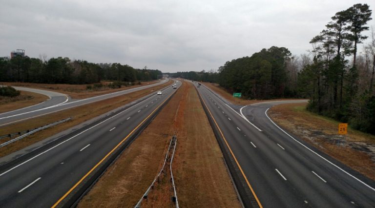 View of an interstate in North Carolina