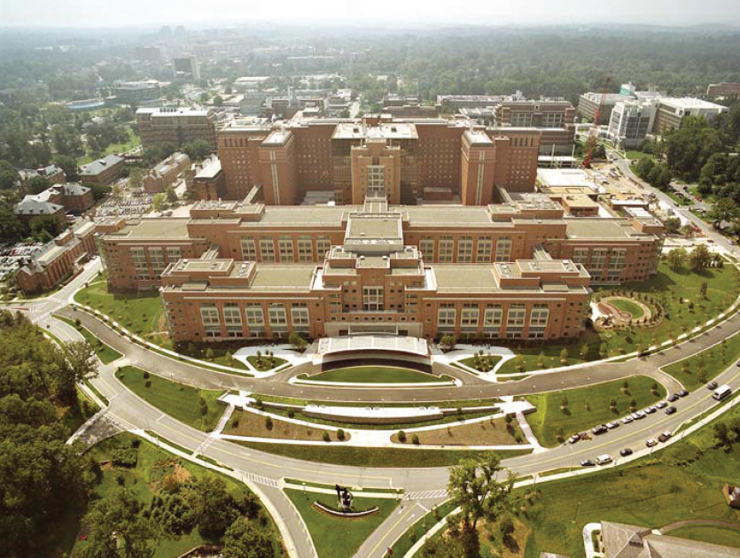Aerial view of National Institutes of Health