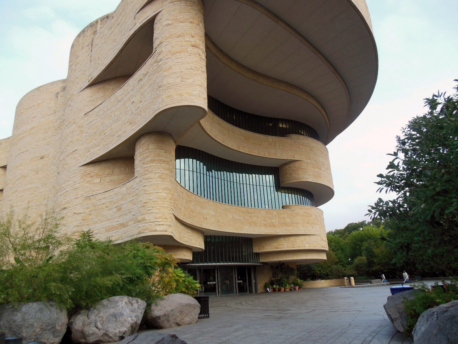 Exterior of National Museum of the American Indian