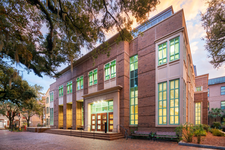 Exterior of Rita Hollings Science Center