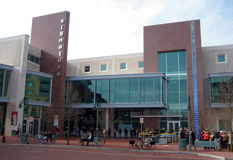 Exterior of Shirlington Libarary