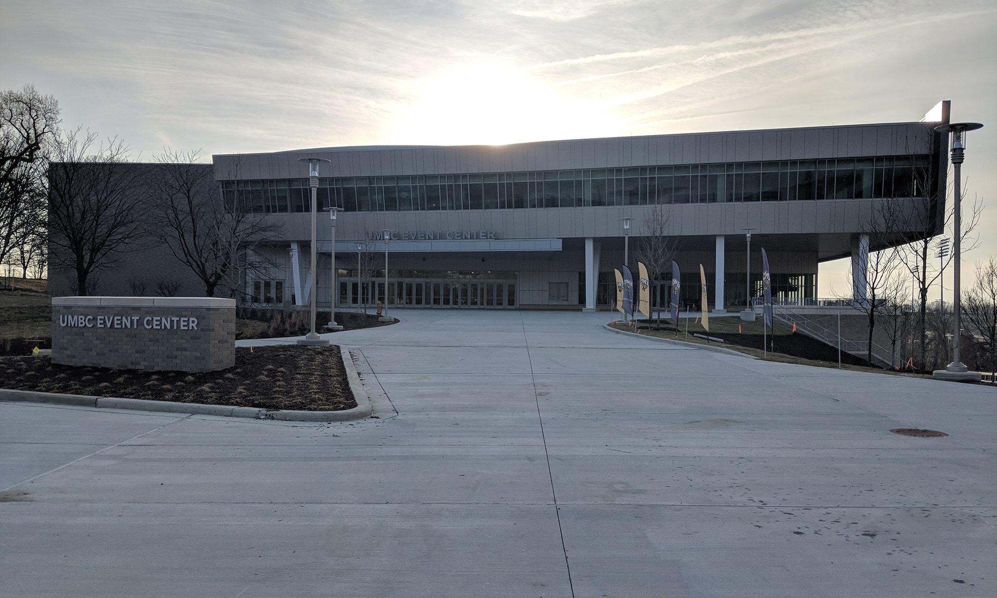 Exterior of UMBC Event Center