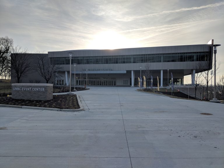 Exterior of UMBC Event Center