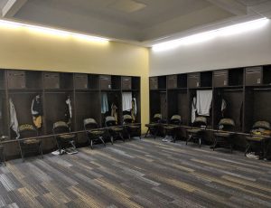 Locker room inside UMDBC Event Center