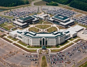 Aerial view of Von Braun Complex