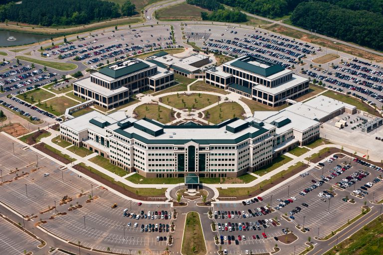Aerial view of Von Braun Complex