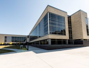 Exterior of Building F at Wake Technical Community College