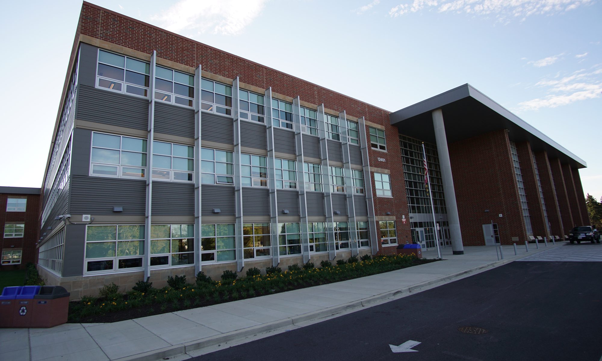 Exterior of Wheaton High School