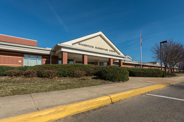 Exterior of Woodstock Elementary School