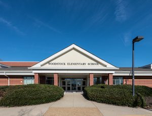 Exterior of Woodstock Elementary School