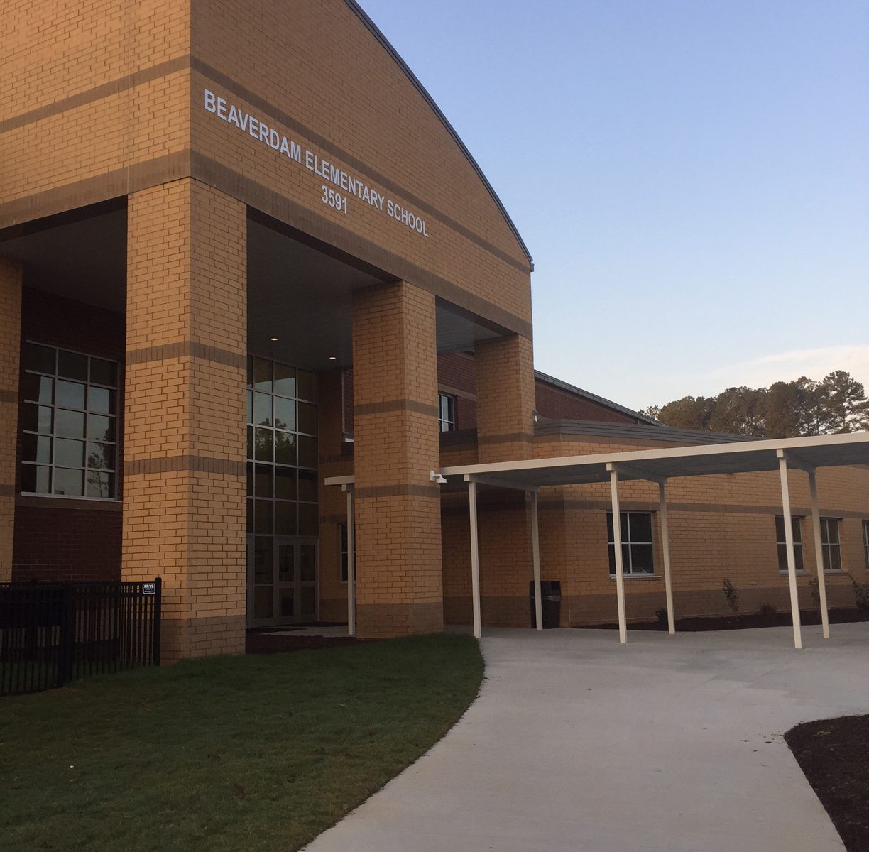 Exterior of Beaverdamn Elementary School