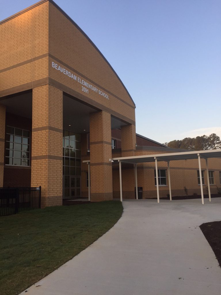 Exterior of Beaverdamn Elementary School