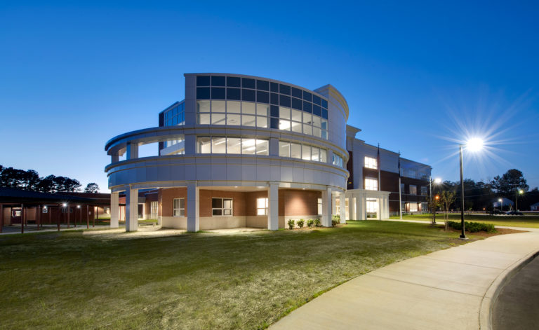 Exterior of James Blair Middle School