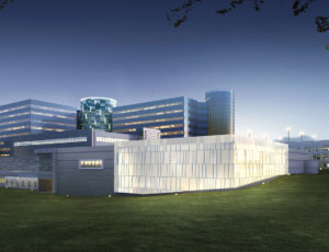 Rendering of Inova Schar Cancer Institute building