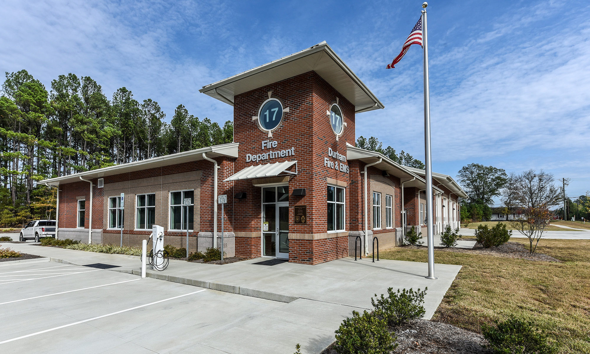 Exterior of Durham Fire Station