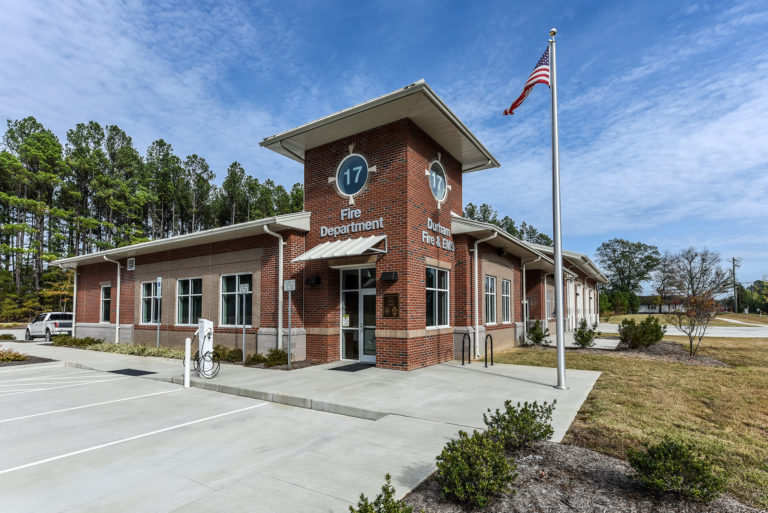 Exterior of Durham Fire Station