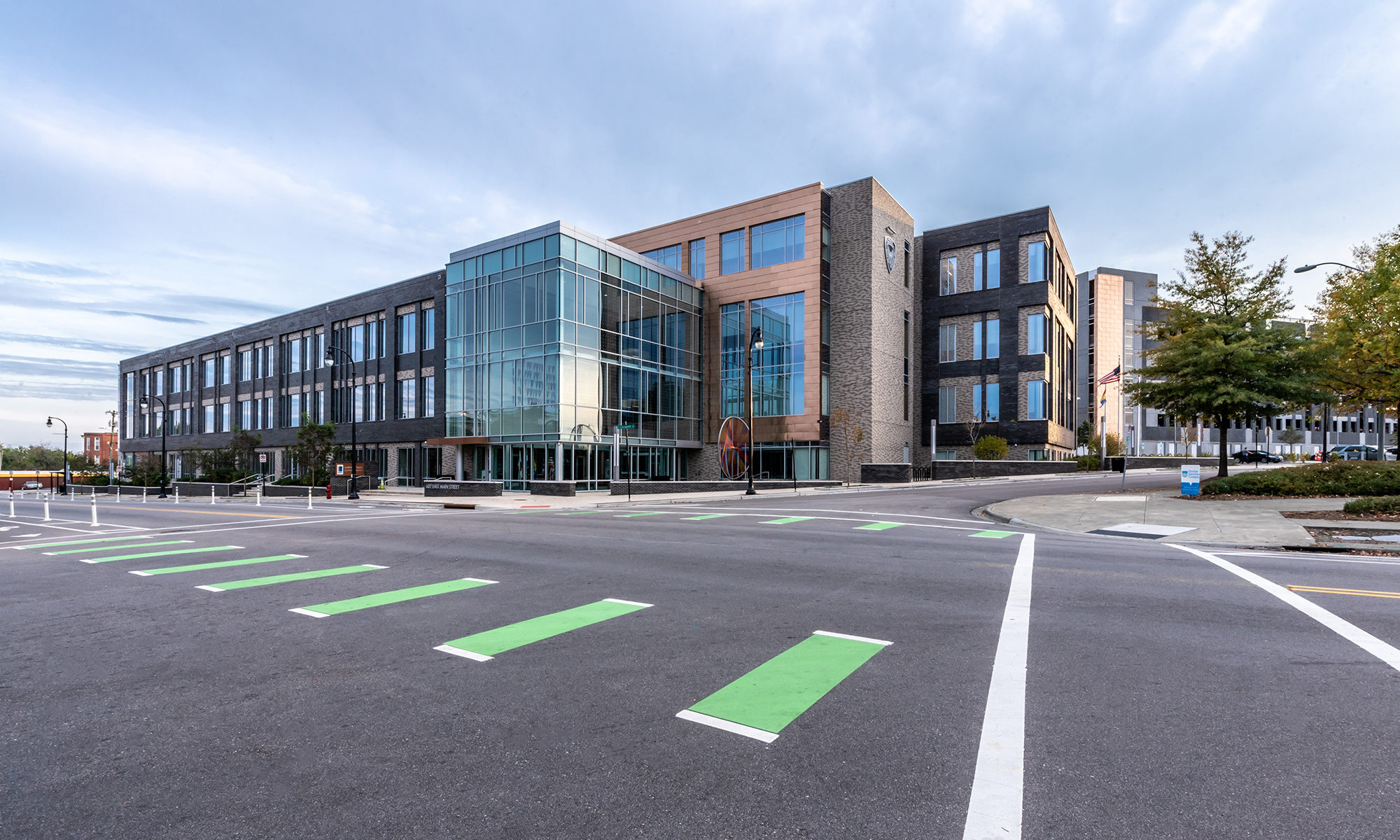 Exterior of Durham Police Department Headquarters Complex